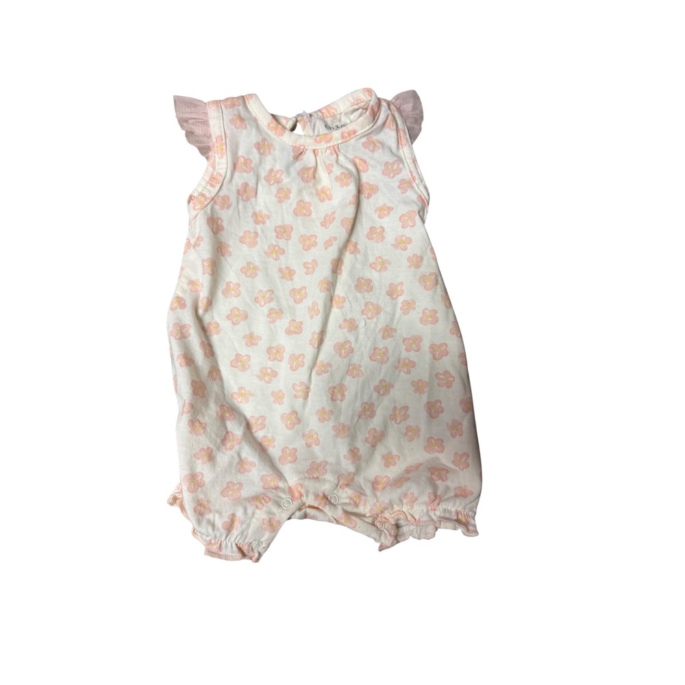 Baby Girl Romper Bundle 0-3M Cat & Jack Emily and Oliver Hearts Floral Knit 4pc - Picture 4 of 9